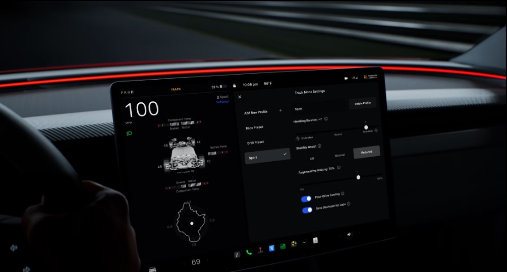 Tesla Car UI